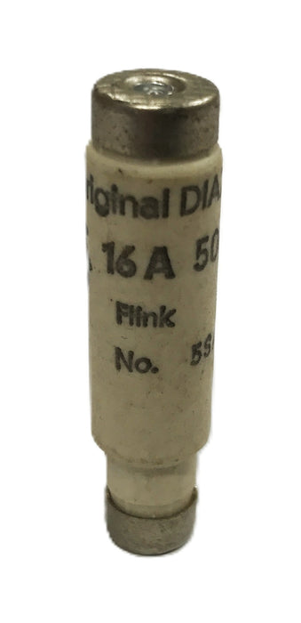 Unbranded 16A 500V Original Diazed Flink Fuse 5SA16 [Lot of 7] NOS