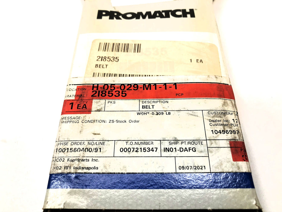 Promatch Accessory Belt 218535 NOS