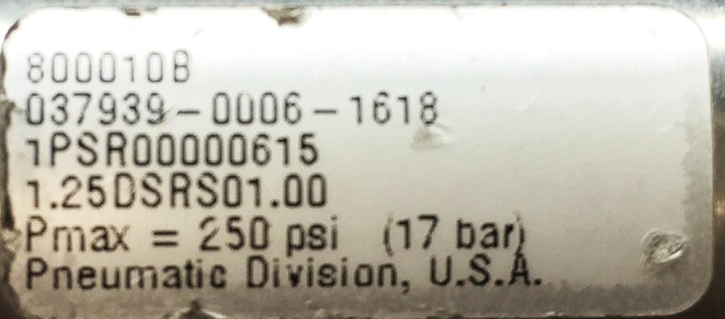 Joseph Machine 01.25 DSRS01.00 Pneumatic Cylinder 800010B USED