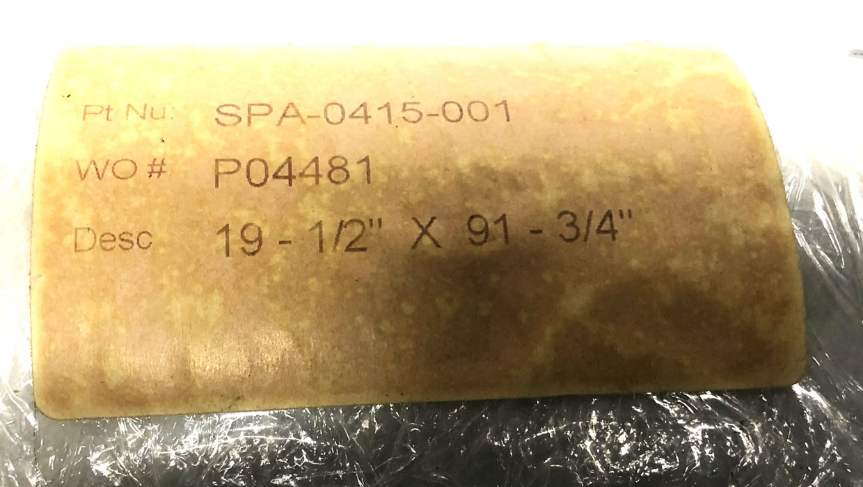 Shanklin 19-1/2x91-3/4 Inch Outfeed Belt SPA-0415-001 (P04481)  NOS