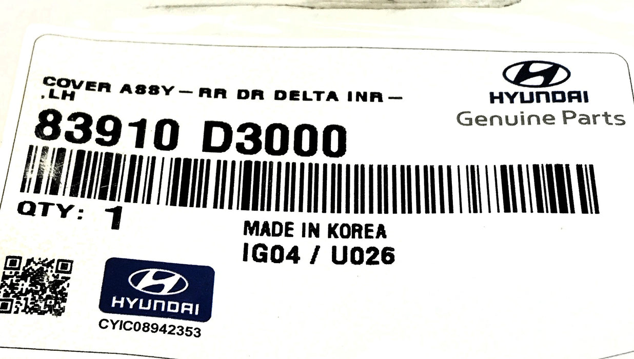 Hyundai Rear Driver's Side Cover Assembly 83910-D3000 NOS
