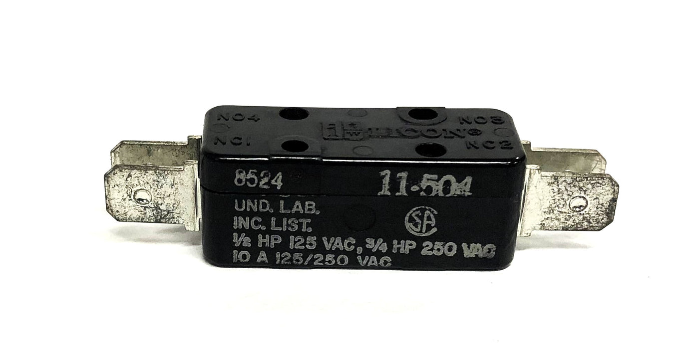 Licon 1/2HP 125VAC 3/4HP 250VAC 10A Microswitch 11-504 NOS
