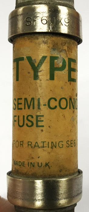 Brush Type SF Semiconductor Fuse 60X90 [Lot of 3] USED