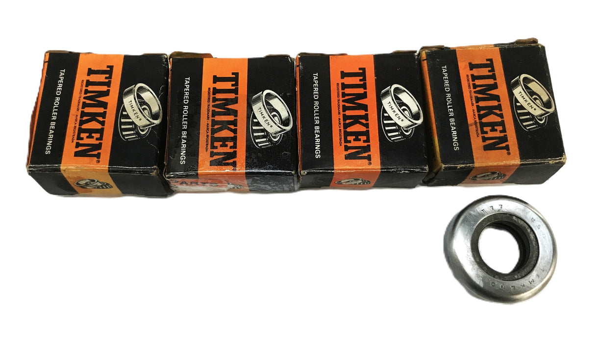 Timken Thrust Bearing T77 [Lot of 4] NOS