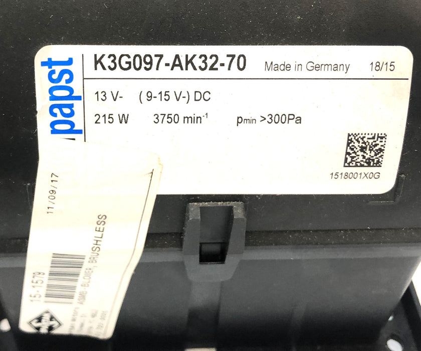 Ebmpapst Brushless Blower Assembly K3G097-AK32-70 (15-1579) NOS