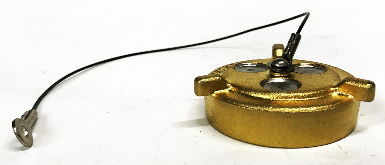 Velvac Wired Brass Fuel Tank Cap 600007 [Lot of 3] NOS
