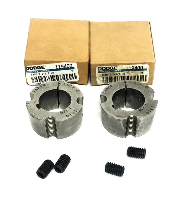 Dodge Taper-Lock Split Bushing 1310X1-1/8 KW (119400) [Lot of 2] NOS