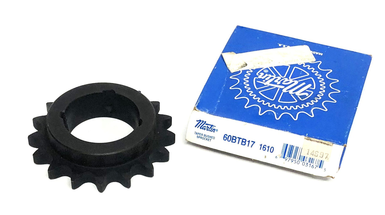 Martin Taper Bushed Roller Chain Sprocket 60BTB17 1610 NOS