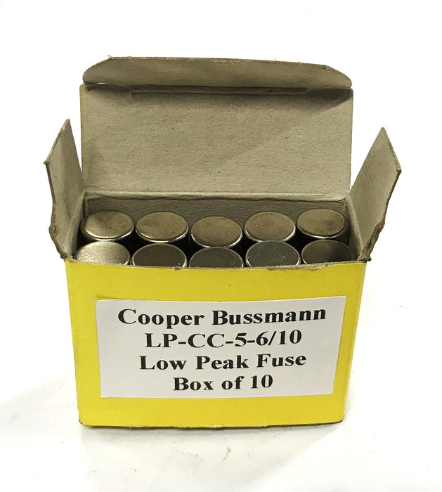 Cooper Bussmann Low Peak Type CC Fuse LP-CC-5-6/10 [Lot of 10] NOS