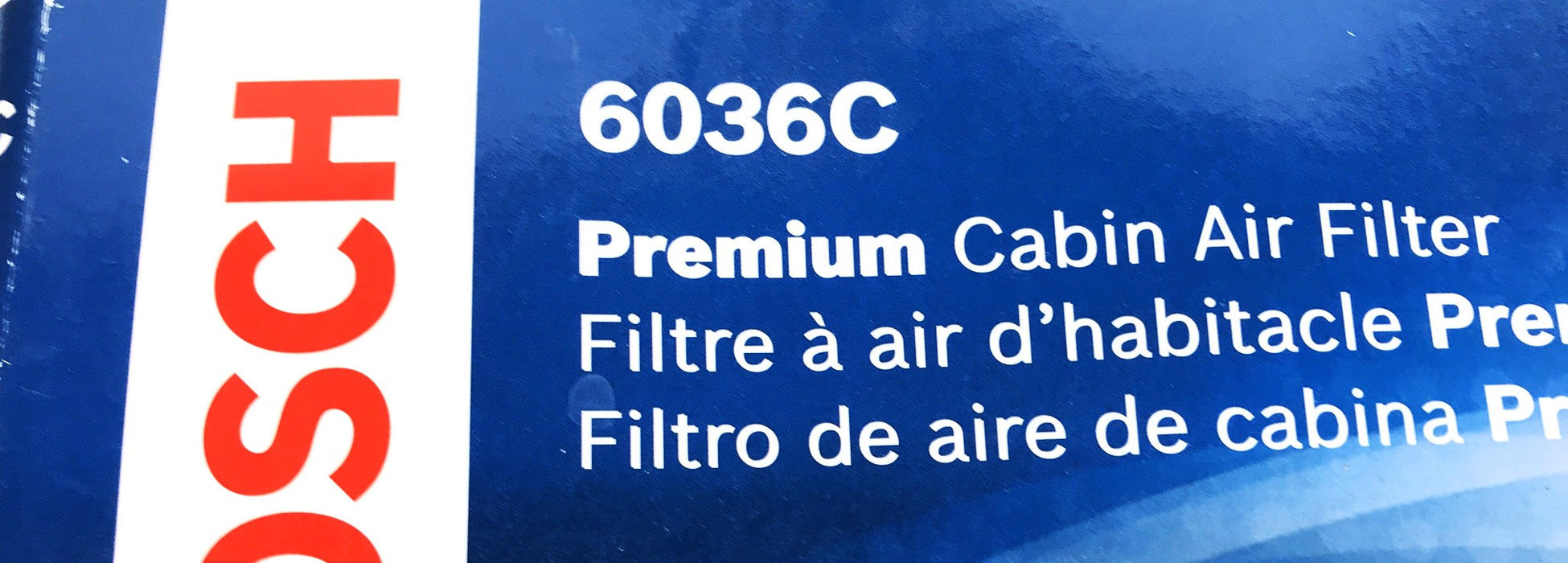 Bosch Cabin Air Filter 6036C NOS