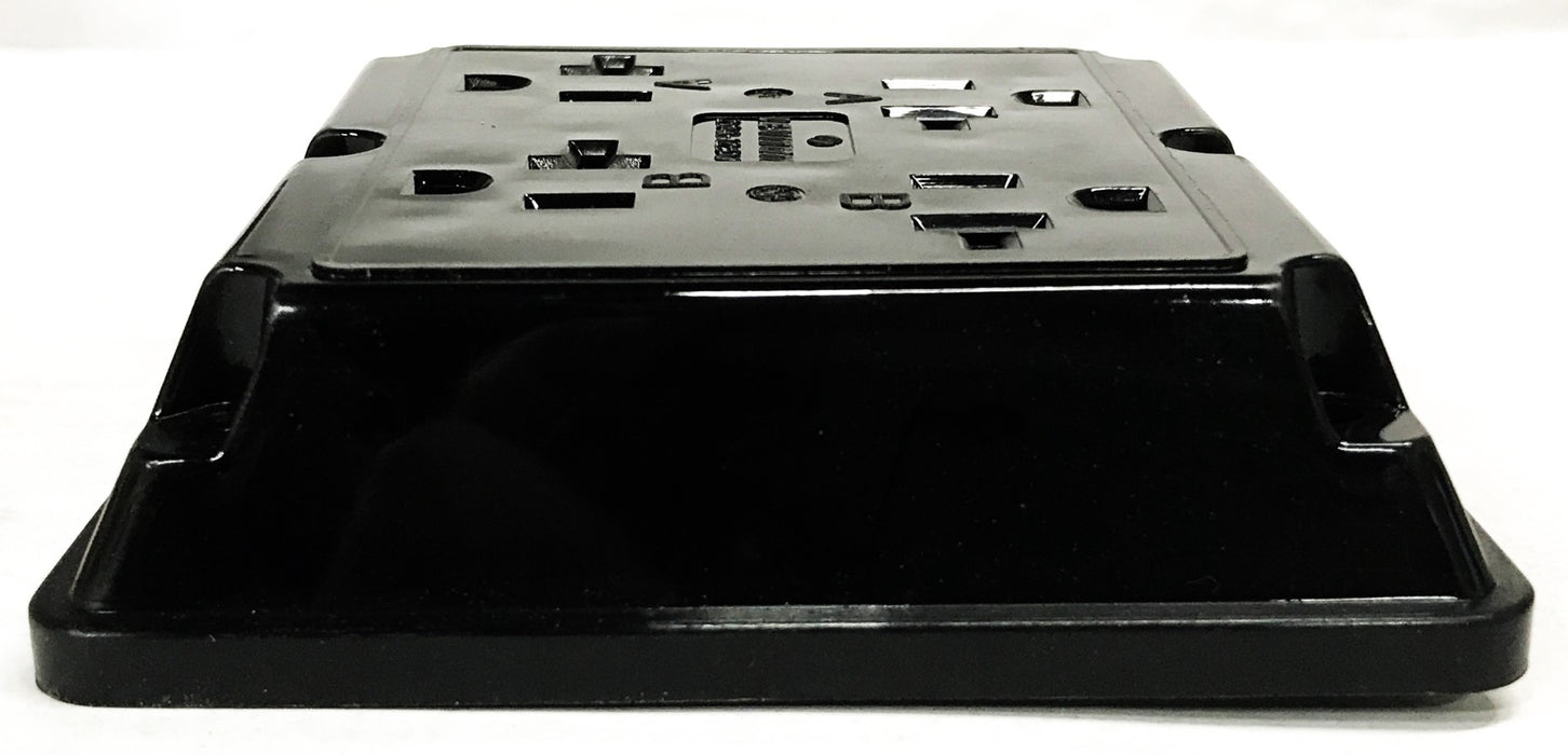 Leviton Black 2-Pole 3-Wire Grounding 4-in-1 Receptacle 21254-E NOS