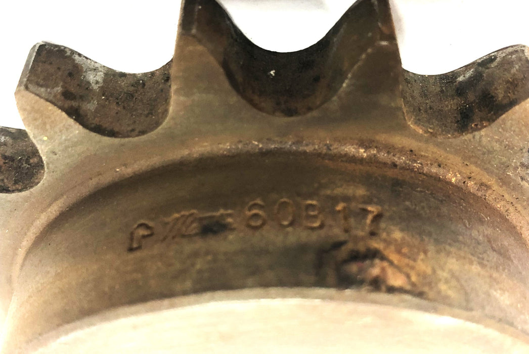 Martin 3/4 Inch Bore Roller Chain Sprocket 60B17 NOS