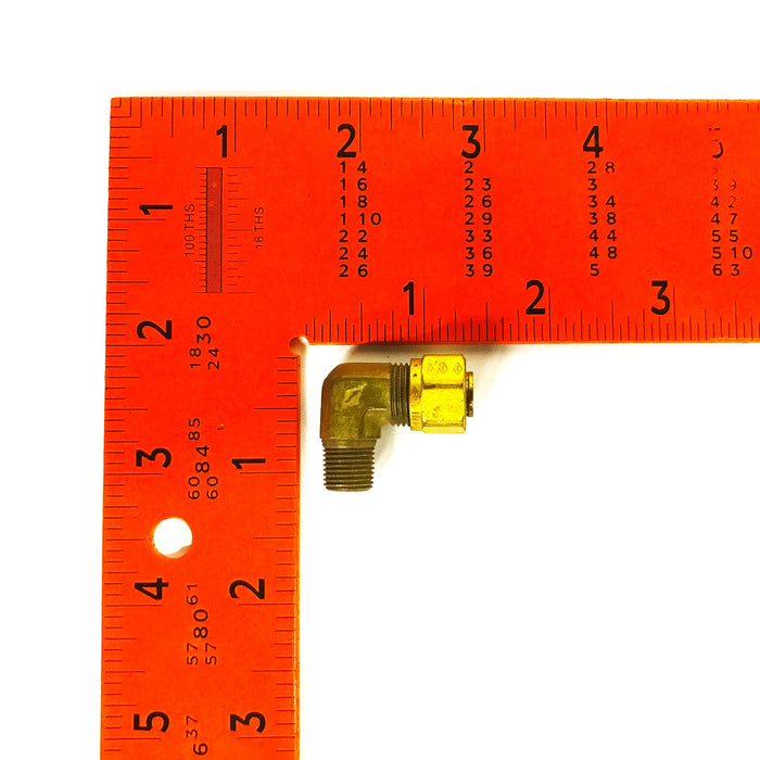 Imperial 1/8 inch NPT Male x 1/4 inch Compression Brass Elbow [Lot of 8] NOS