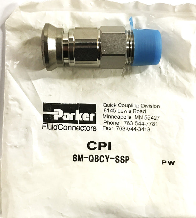 Parker Stainless Steel Quick Coupling 8M-Q8CY-SSP NOS