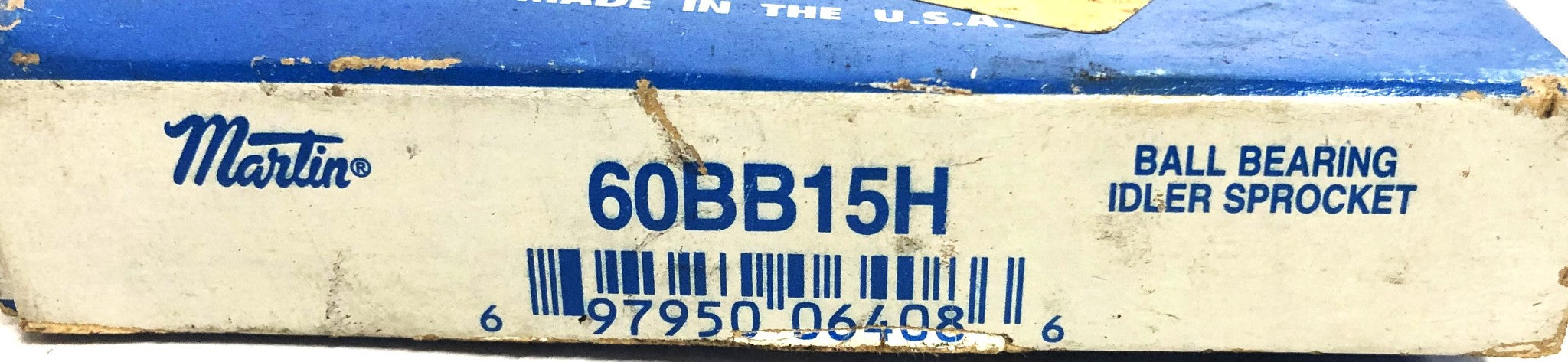 Martin 0.65 Inch Bore Ball Bearing Idler Sprocket 60BB15H NOS