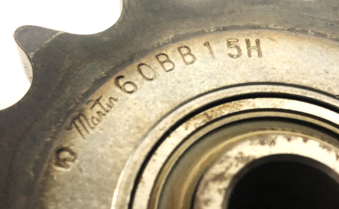 Martin 0.65 Inch Bore Ball Bearing Idler Sprocket 60BB15H NOS