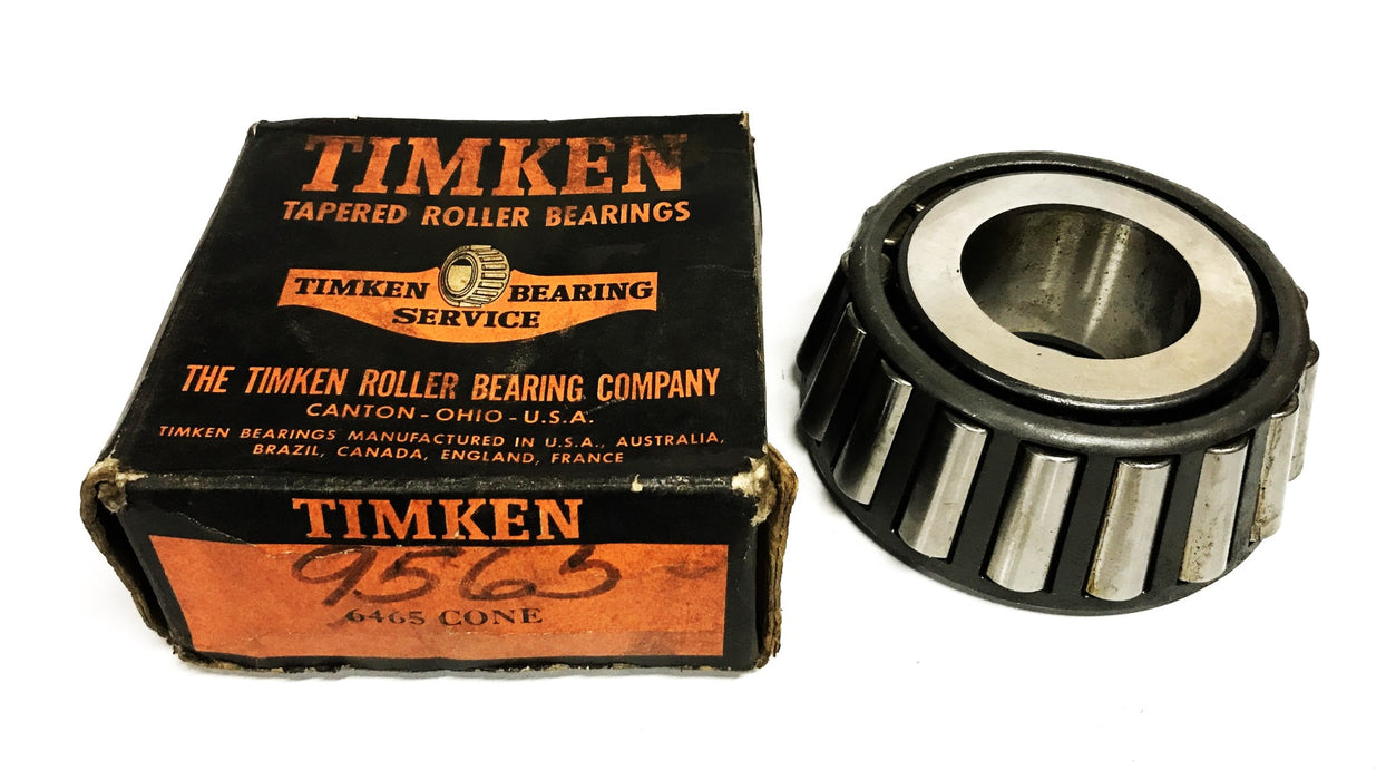 Timken Tapered Roller Bearing Cone 6465 NOS