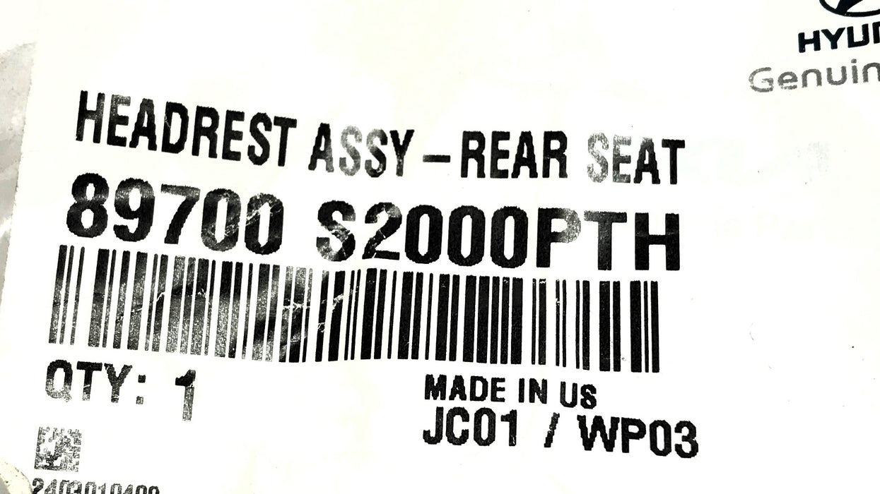 Hyundai Rear Seat Headrest 89700 S2000PTH NOS