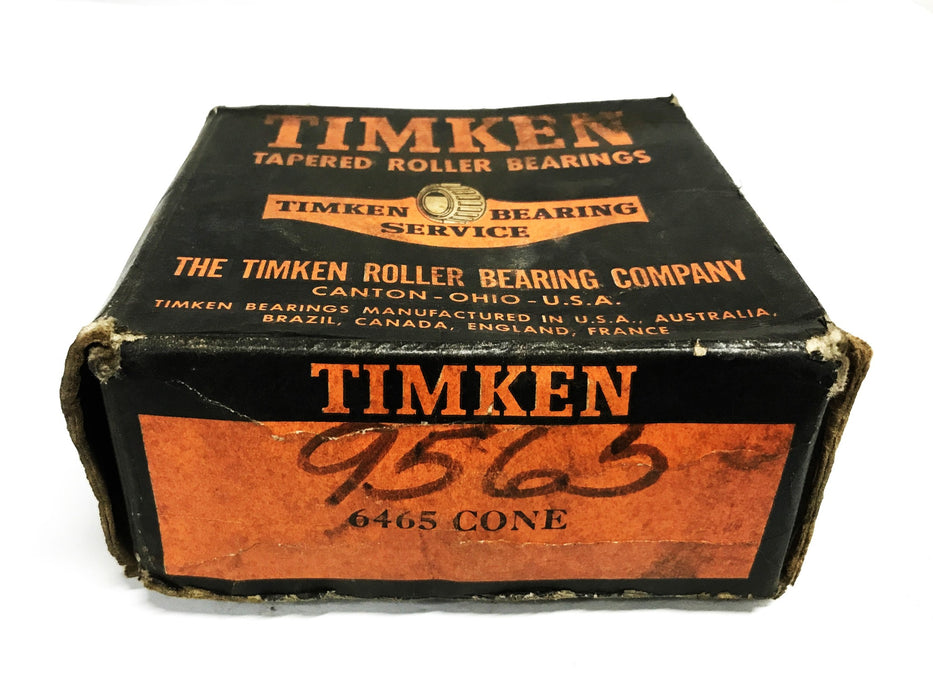 Timken Tapered Roller Bearing Cone 6465 NOS