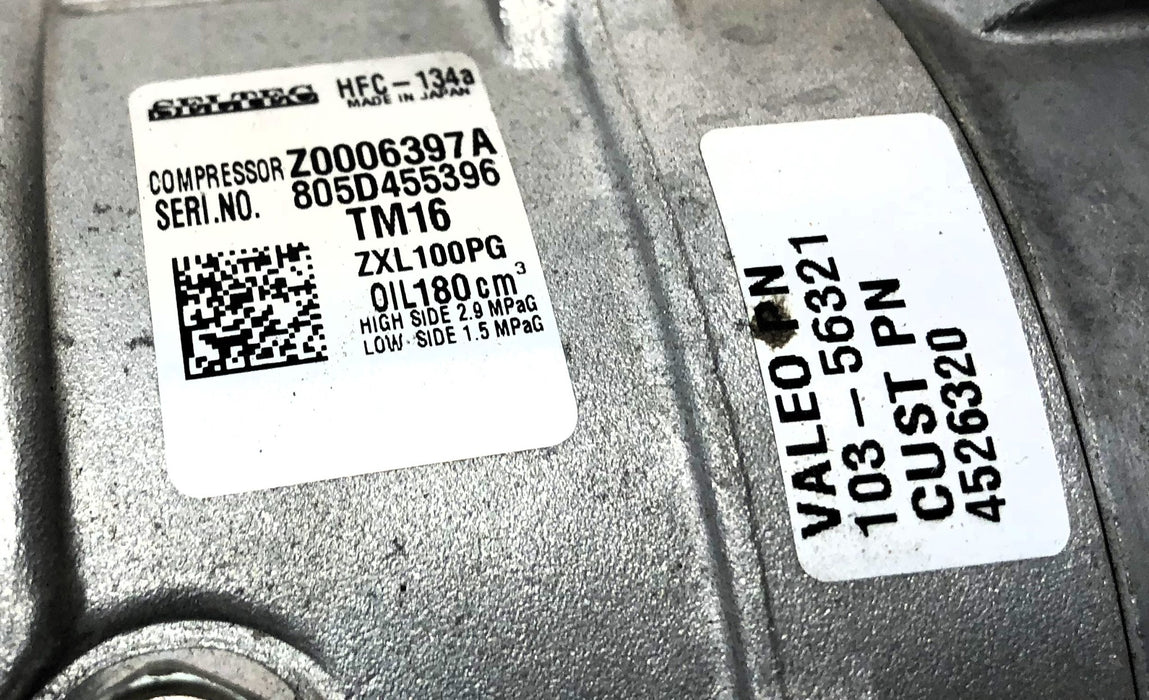 Valeo Universal A/C Compressor Z0006397A (103-56321) NOS