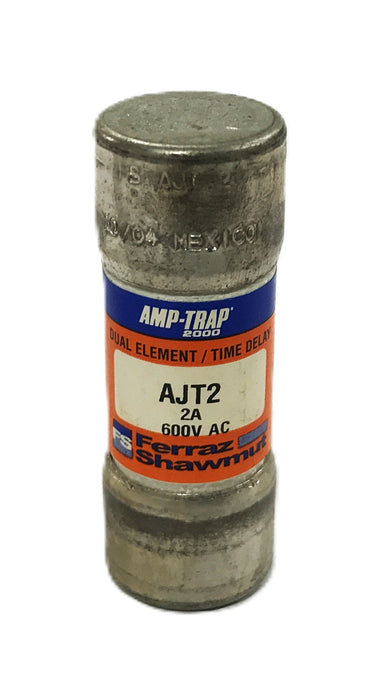 Ferraz Shawmut 2A 600V Duel Element Time Delay Fuse AJT2 [Lot of 7] NOS