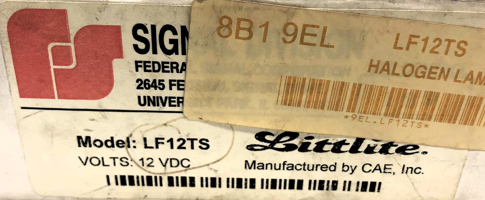 Federal Signal/Littlite 12 VDC Gooseneck Task Light LF12TS NOS