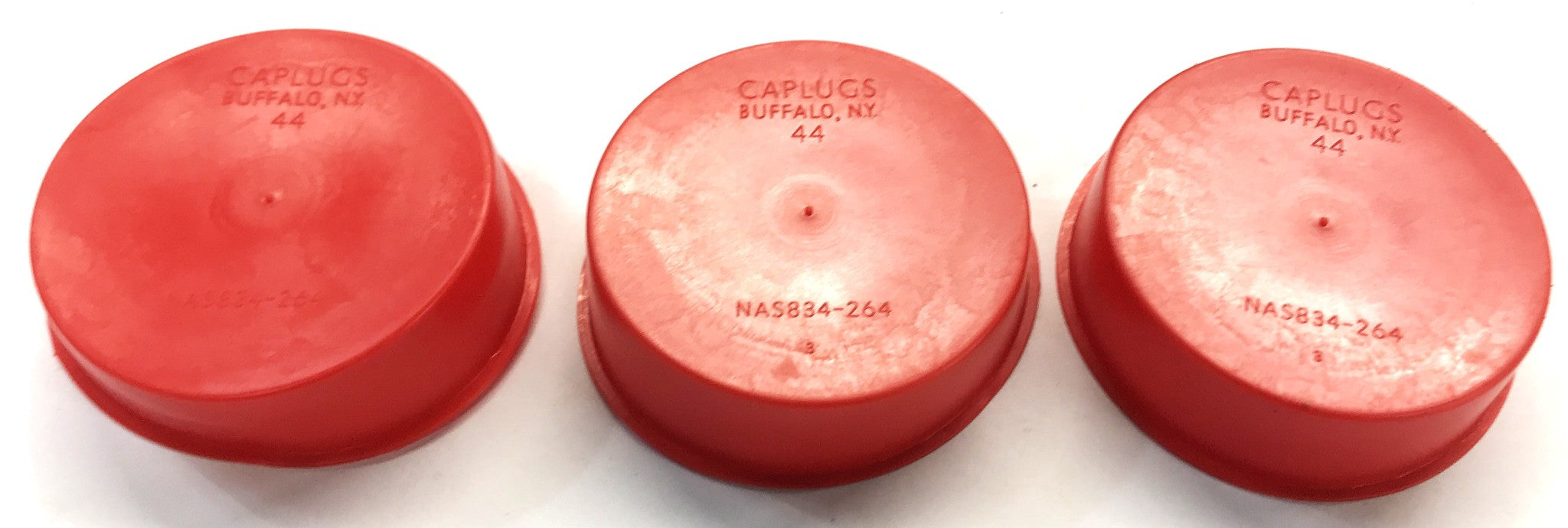 Caplugs Tapered Red Caps And Plugs NAS834-264 [Lot Of 3] NOS