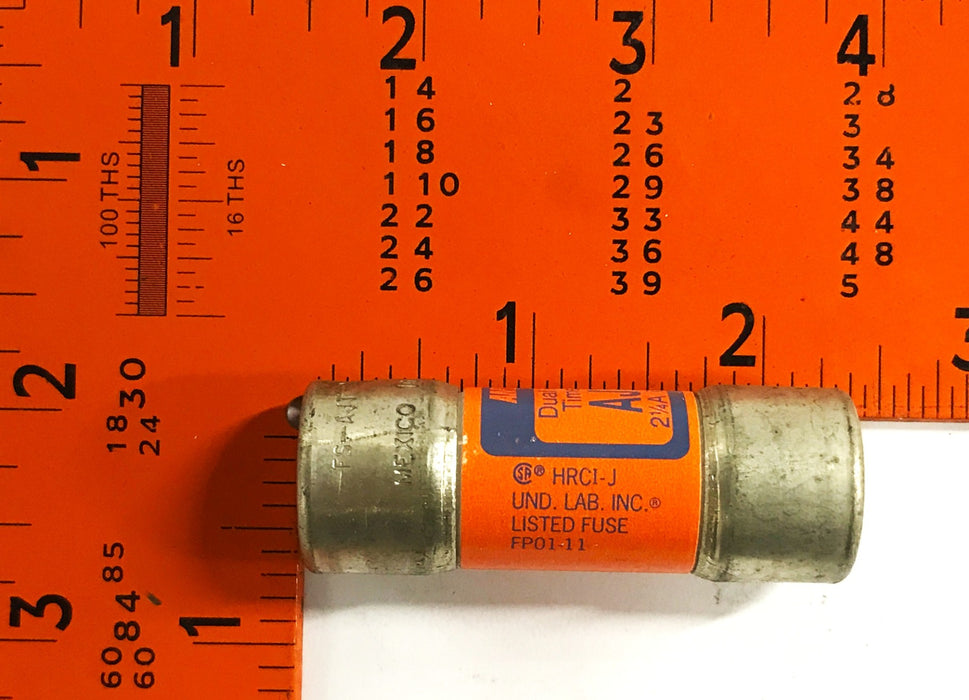 Ferraz Shawmut 2.25A 600V Duel Element time Delay Fuse AJT2-1/4 [Lot of 6] NOS