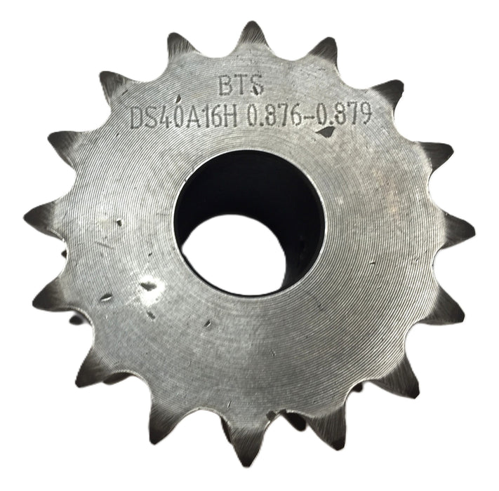 BTS Double-Row Roller Chain Sprocket DS40A16H 0.876-0.879 USED