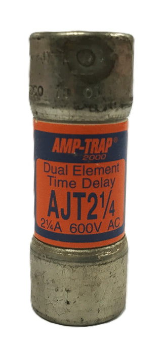 Ferraz Shawmut 2.25A 600V Duel Element time Delay Fuse AJT2-1/4 [Lot of 6] NOS