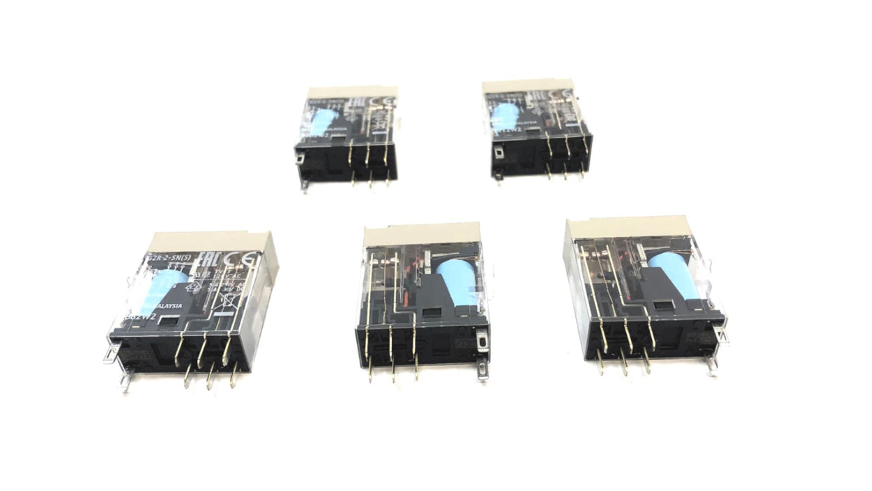 Omron 24 VDC Relay G2R-2-SN(S) (G2R-2-SN-DC24(S)) [Lot of 5] NOS