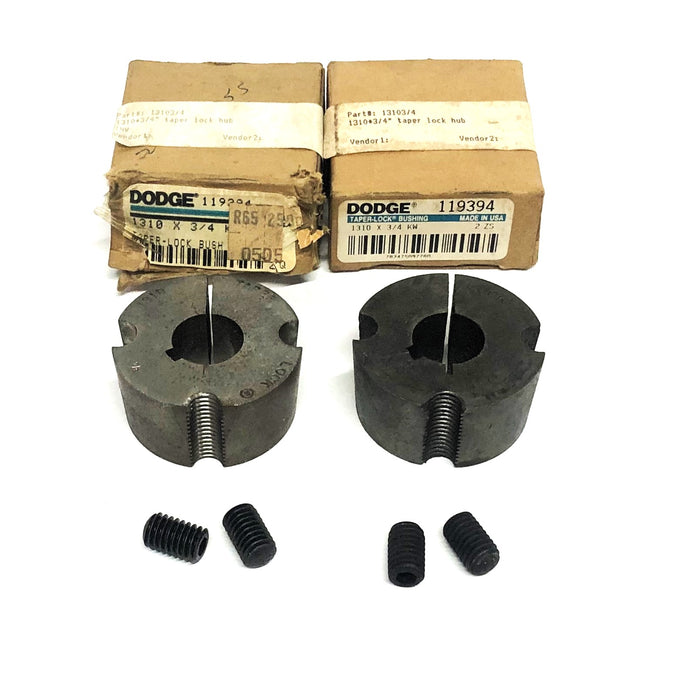 Dodge Taper-Lock Split Bushing 1310X3/4 KW (119394) [Lot of 2] NOS
