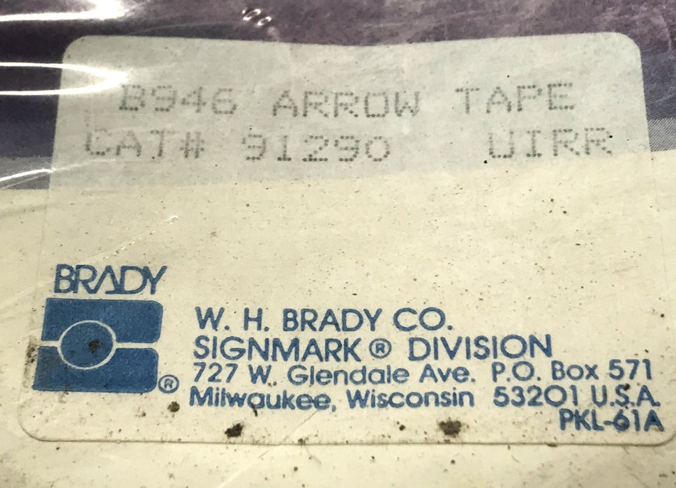 Brady Adhesive Arrow Tape 91290 NOS