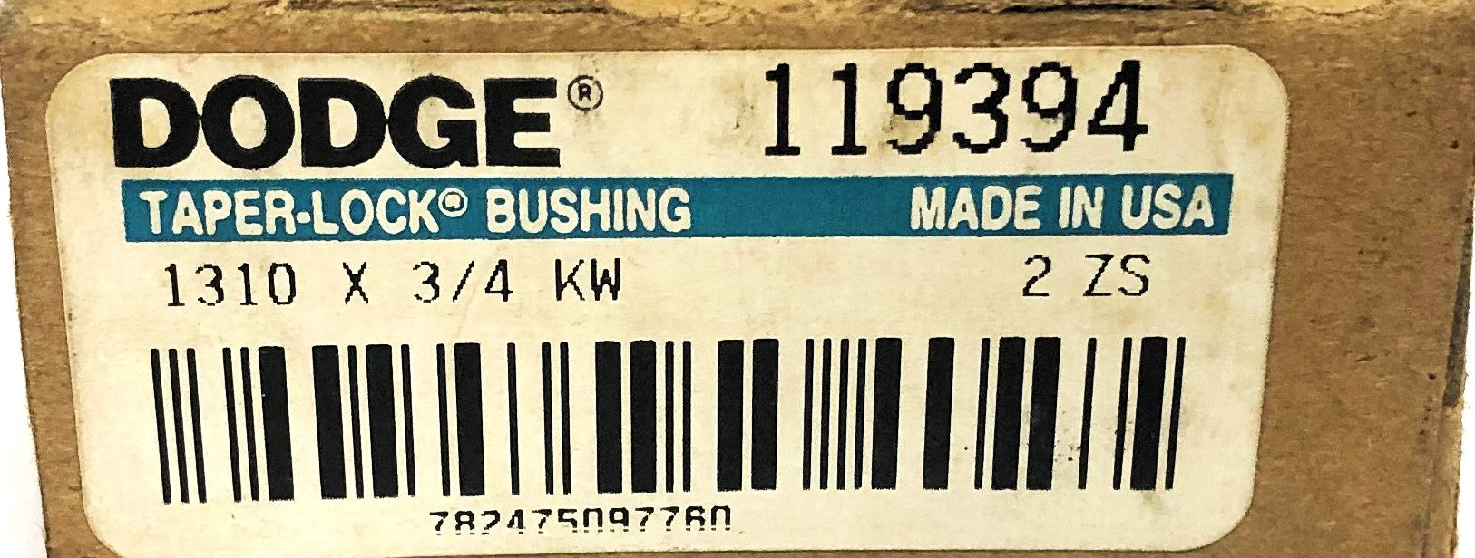 Dodge Taper-Lock Split Bushing 1310X3/4 KW (119394) [Lot of 3] NOS