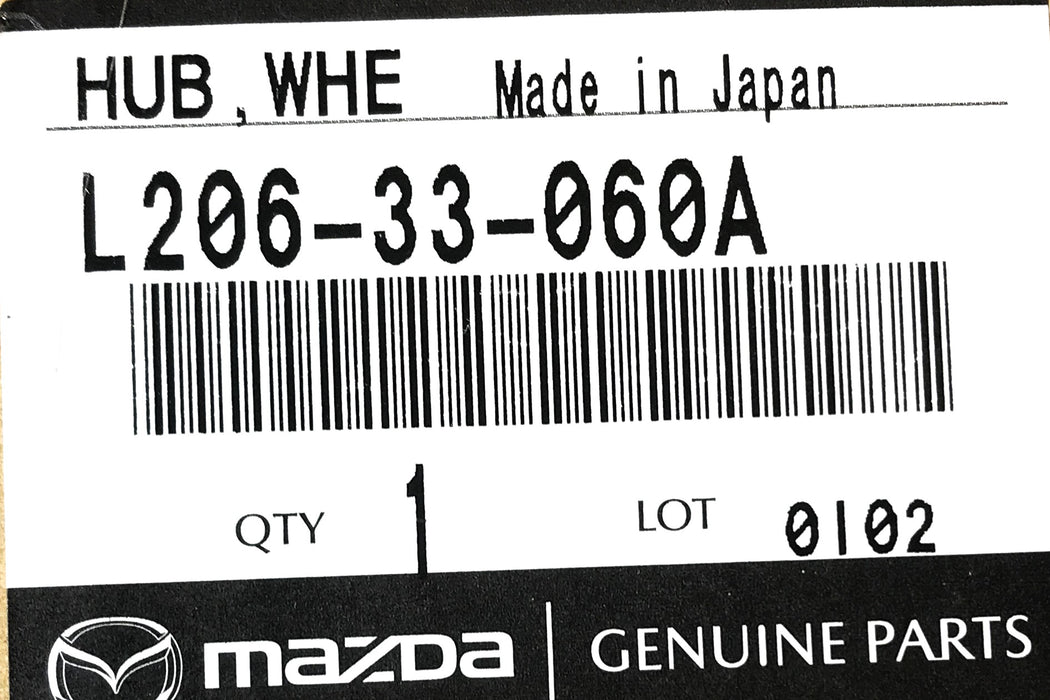 Mazda Front Wheel Hub L206-33-060A NOS