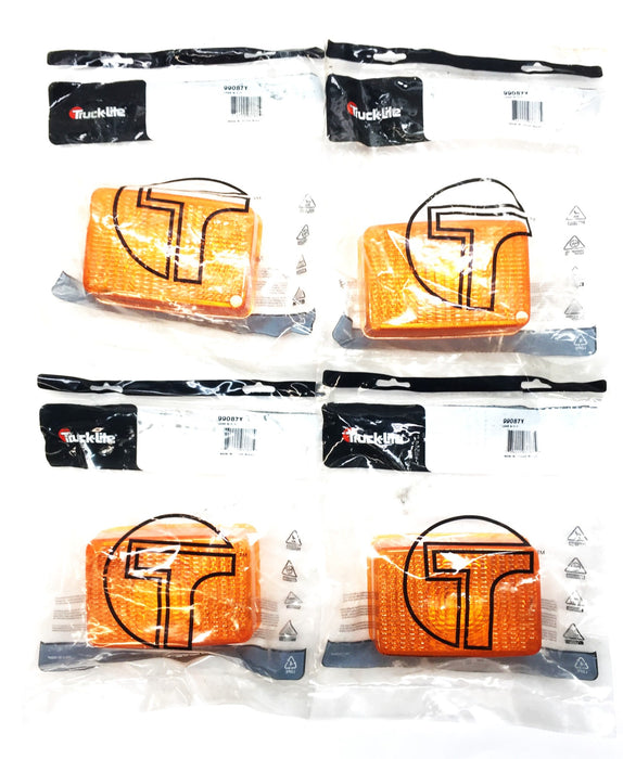 Truck-Lite Amber Marker Lens 99087Y [Lot of 4] NOS