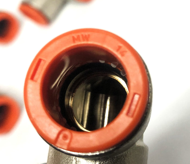 Unbranded MW Quick Connect Fitting 1/4 Inch [Lot of 6] NOS