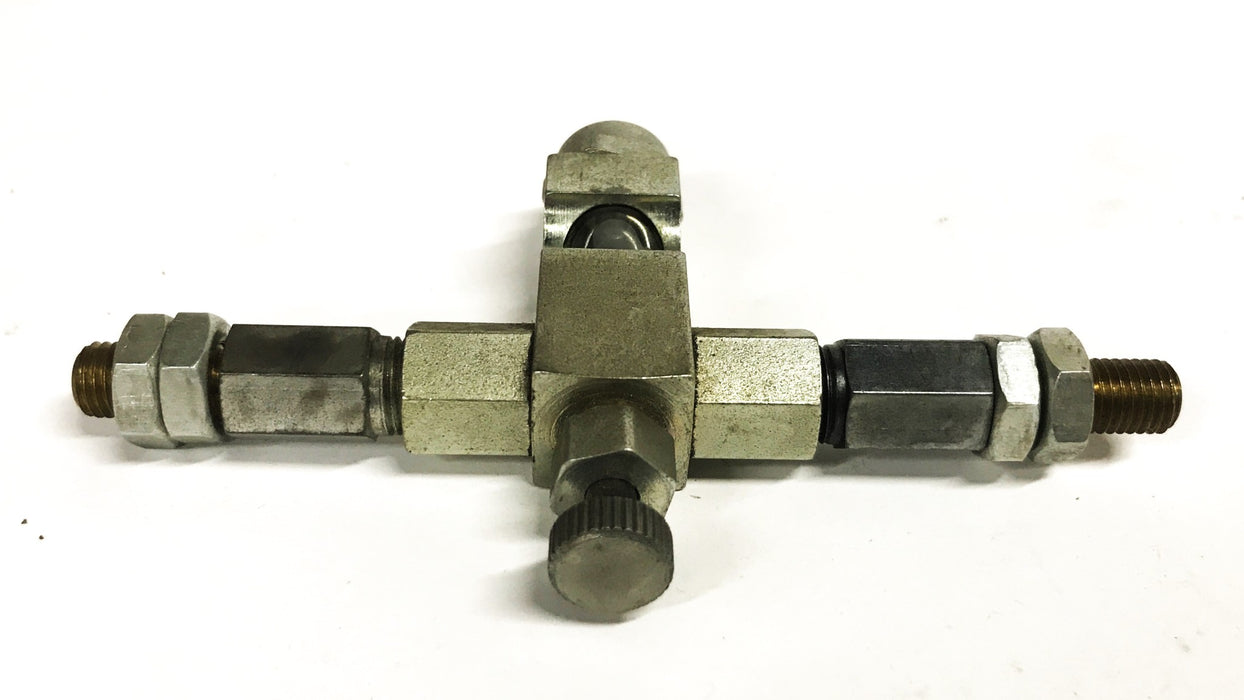 Unbranded 1/8 inch Oiler Dripper Tee with Side Fittings NOS