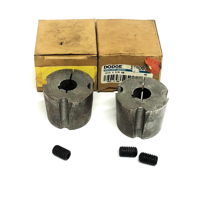 Dodge Taper-Lock Split Bushing 1215X5/8 KW (119003) [Lot of 2] NOS