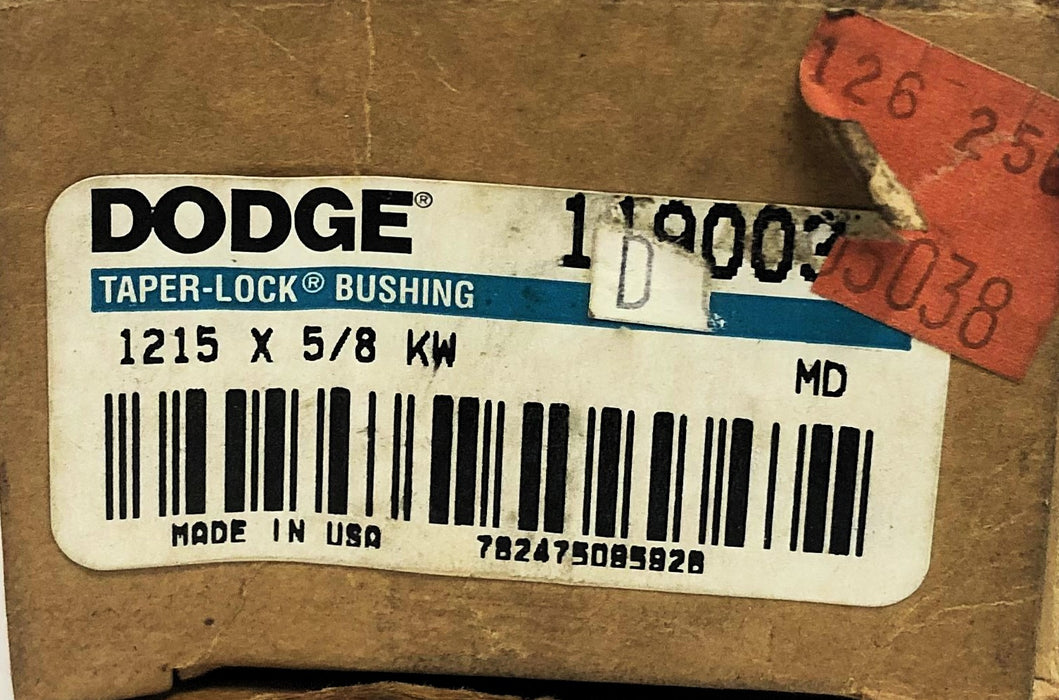Dodge Taper-Lock Split Bushing 1215X5/8 KW (119003) [Lot of 2] NOS