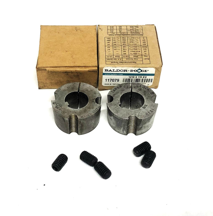 Dodge Taper-Lock Split Bushing 1210X7/8 [Lot of 2] NOS