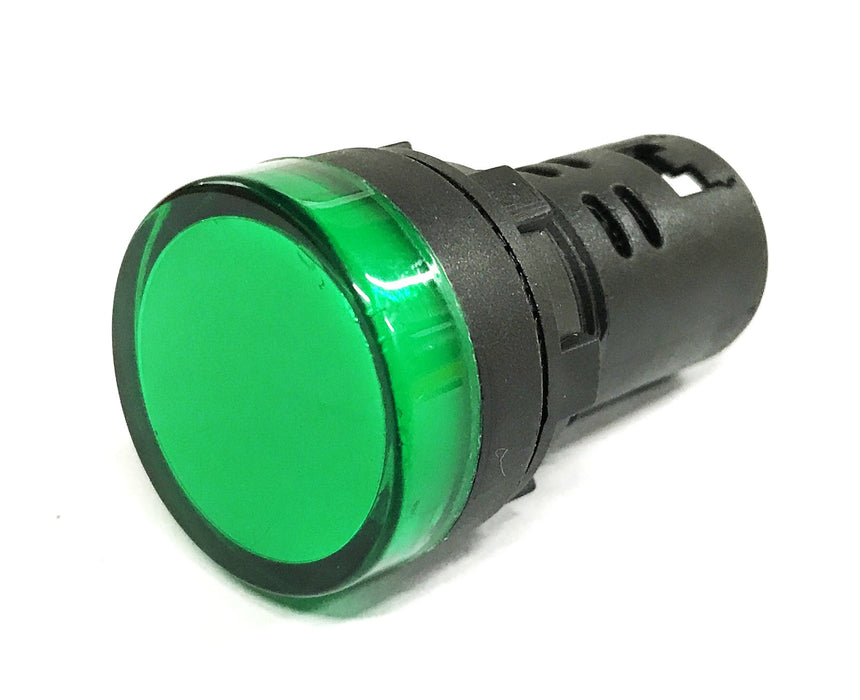 Dayton Raised Panel Green Indicator Light 22NZ04 [Lot of 2] NOS