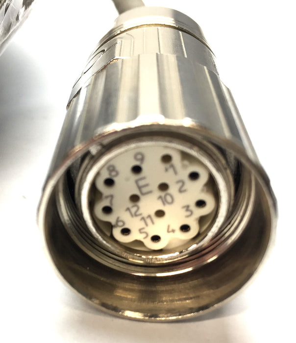 Lutze 60' Servo Cable with 12-Pin Circular Connector (ZP5) E197634 USED