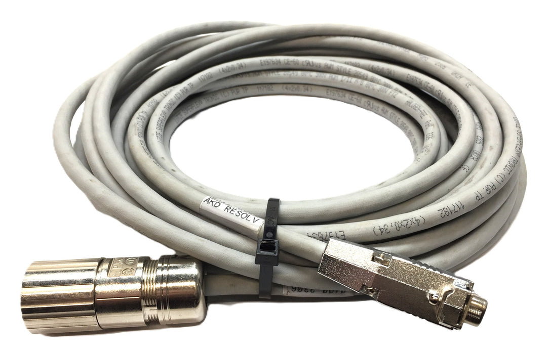 Lutze 30' Servo Cable w/12-Pin (ZP5) Circular and DB-15 Connector E197634 NOS