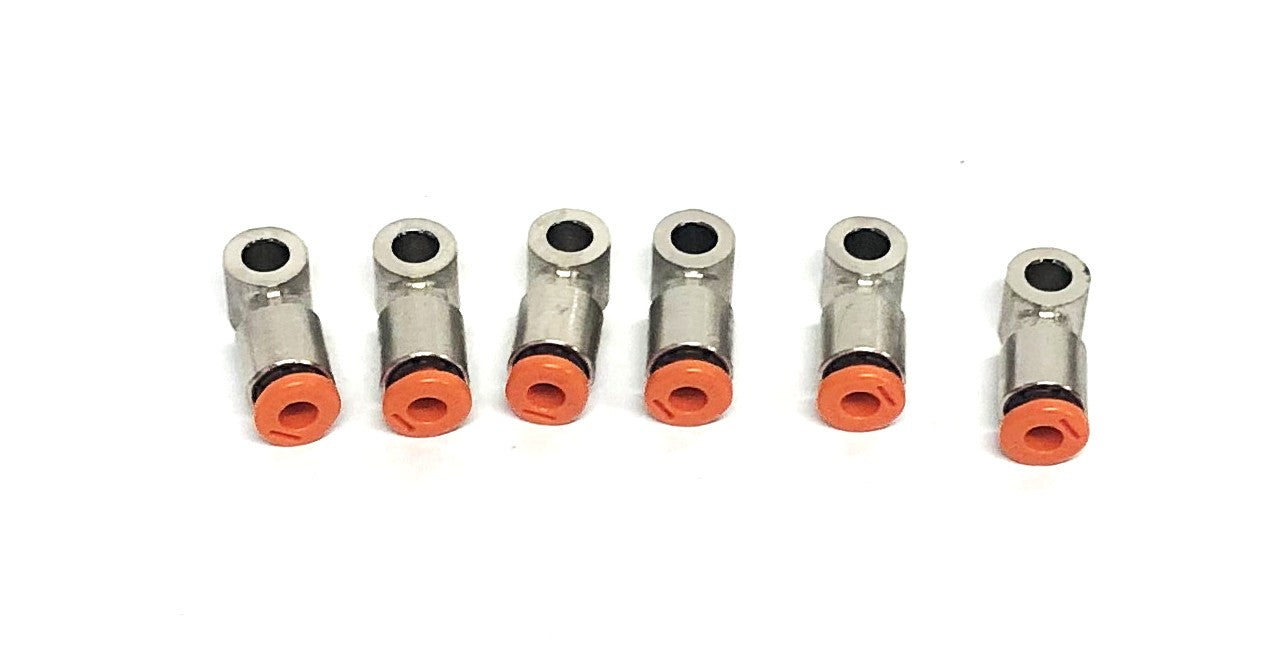 MW Pneumatic Quick Connect Fittings 4mm 5132 [Lot of 6] NOS