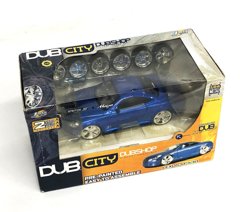Jada Toys Dub City Dub Shop Lexus SC430 Blue Die Cast Model Car Kit 55987 NOS