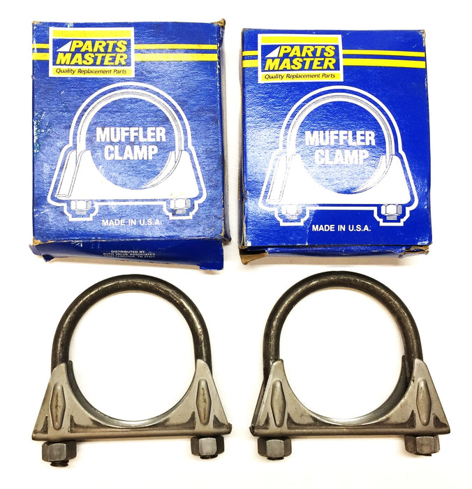 Parts Master Heavy-Duty 2-1/4" Muffler Clamp 81026 [Lot of 2] NOS