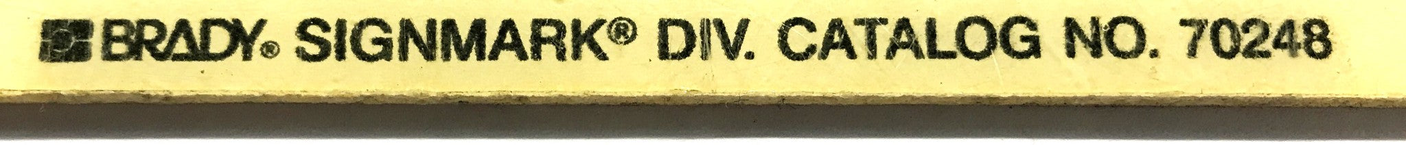 Brady Danger Confined Space Sign 70248 NOS