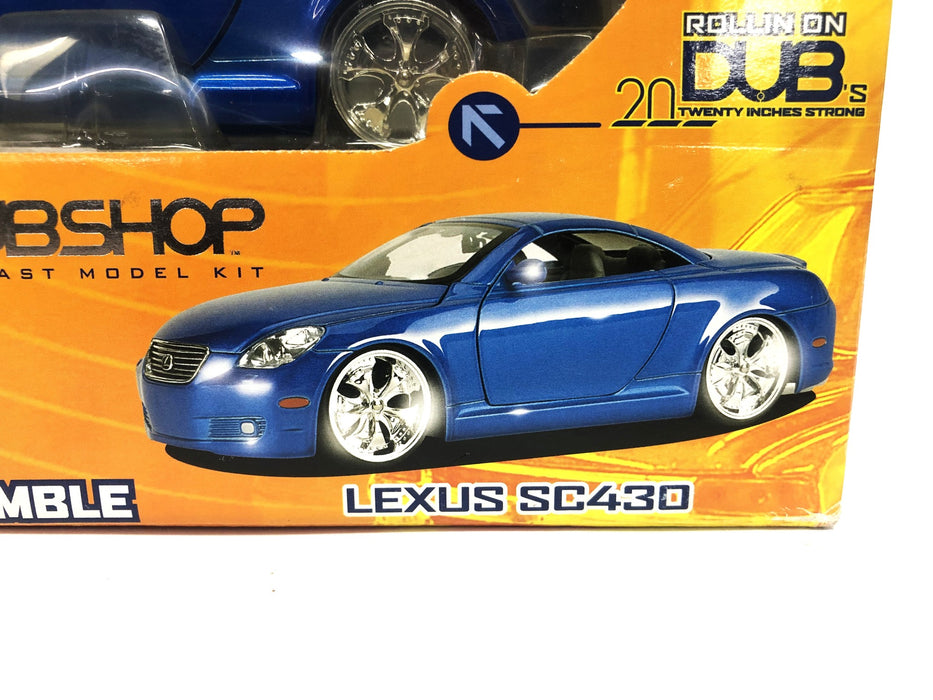 Jada Toys Dub City Dub Shop Lexus SC430 Blue Die Cast Model Car Kit 55987 NOS