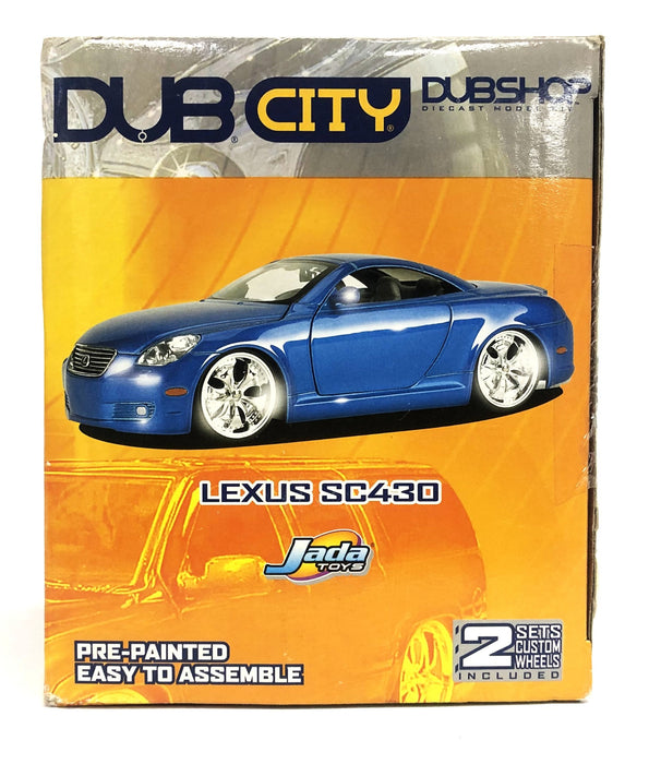 Jada Toys Dub City Dub Shop Lexus SC430 Blue Die Cast Model Car Kit 55987 NOS